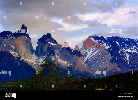Patagonia Mountains Chile Stock Photo Alamy