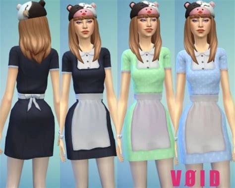 Maid Dress Sims 4 Female Clothes