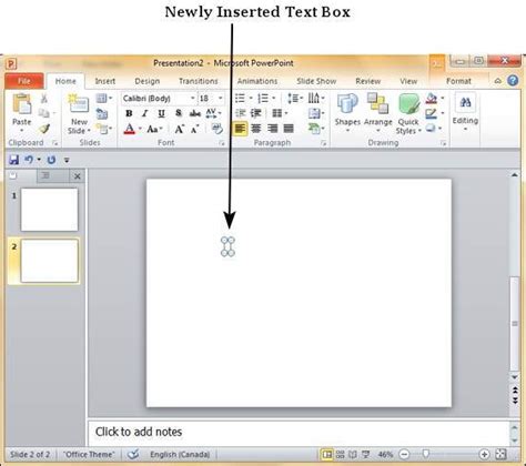 Adding New Text Boxes In Powerpoint 2010