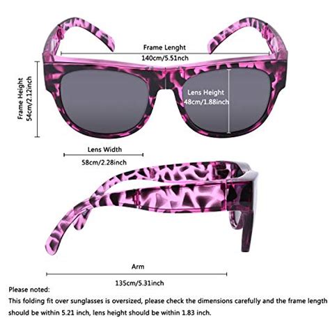 Tinhao Polarized Oversized Folding Fit Over Sunglasses Foldable Over Prescription Sunglasses For