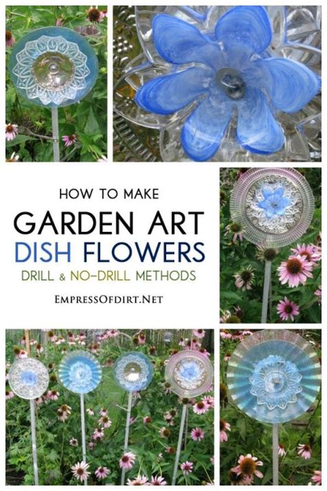What is a plate flower? How to Make Garden Art Flowers from Dishes | Glass garden ...