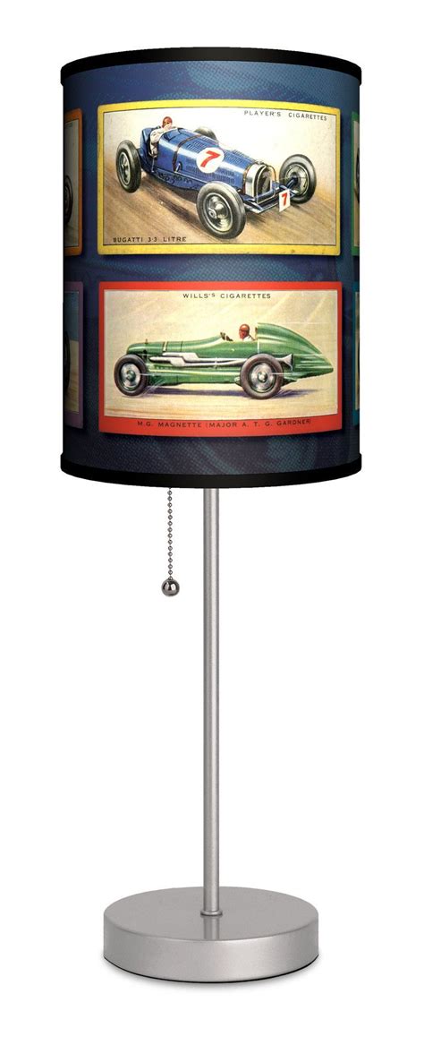 Modified racecar light, personalized free, led desk lamp, engraved gift,w/remote. Features: -Number of lights: 1. -Base material: Durable ...