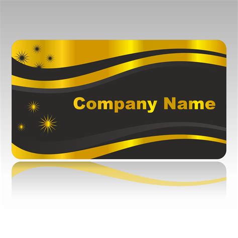 Vector For Free Use Golden Business Card