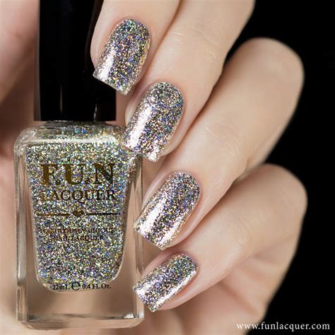 Queen Chrome Hologram Glitter Nail Polish F U N Lacquer