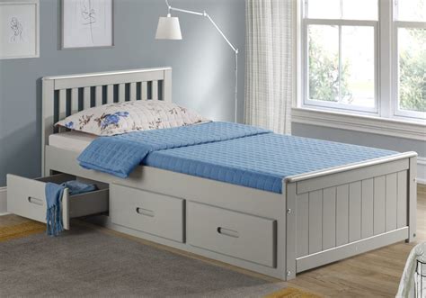 Grey Mission Storage Bed With Drawers Sleepland Beds