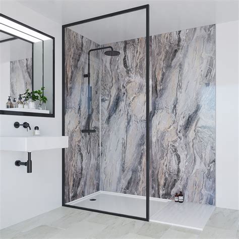 Many stone suppliers publishing fiberglass stone veneer,cultured stone castle stone,loose stone,veneer,ledge stone panel. Multipanel Classic Cappuccino Stone Bathroom Wall Panel