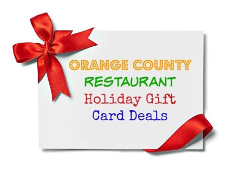 Free $30 benihana gift card on your birthday. OC Restaurant Holiday Gift Card Deals - EAT DRINK OC