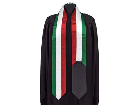 Kuwait Flag Graduation Sashstole International Study Abroad Etsy Uk