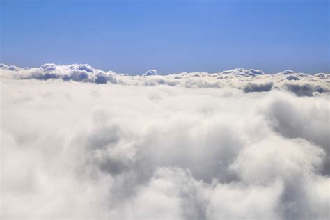 무료 이미지 눈 겨울 구름 하늘 산맥 평면 항공기 비행 날씨 적운 위에 고원 기상 현상 대기 현상
