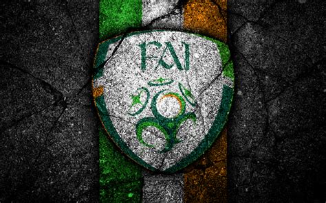 Download Wallpapers Irish Football Team 4k Emblem Uefa Europe