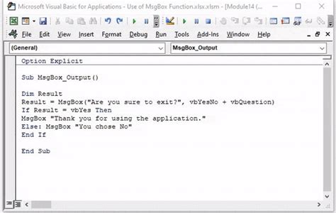 How To Use Msgbox Function In Excel Vba A Complete Guideline Hot Sex