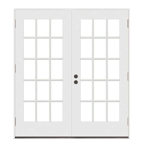 Jeld Wen 72 In X 80 In Steel White Right Handed Outswing French Patio