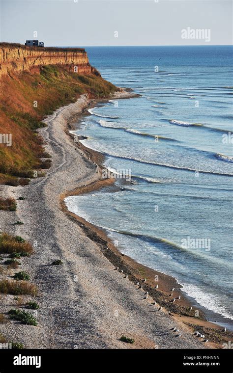 Amazing Autumn Nature Landscape On The Black Sea Coast At Tuzla Beach