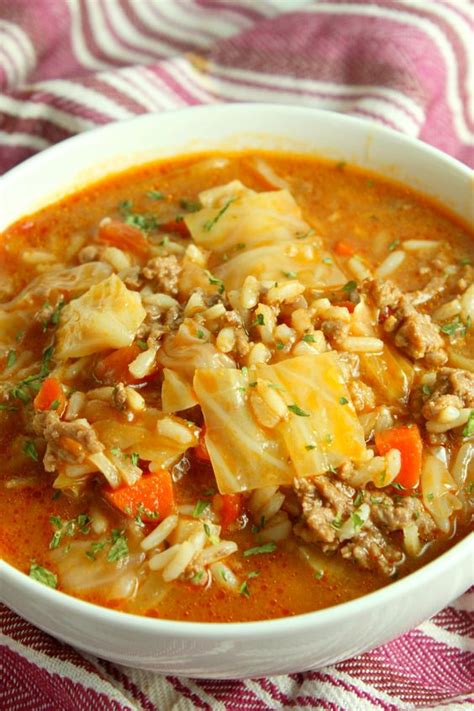 Best Ever Cabbage Roll Soup Chicken