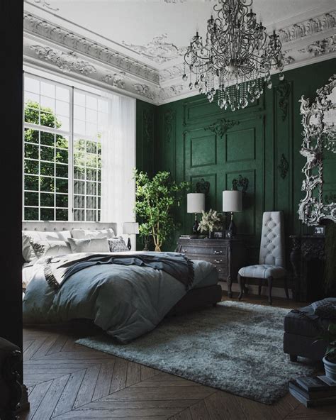 The accent wall was popular in the earlier 2000s, but it's back and chicer than ever. 51 Green Bedrooms With Tips And Accessories To Help You Design Yours | Green bedroom walls ...