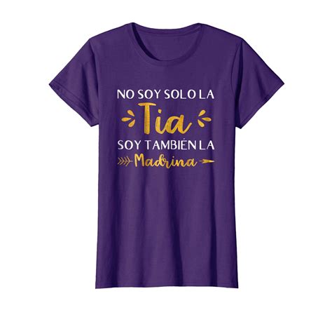 Womens No Soy Solo La Tia Soy Tambien La Madrina T Shirt Ln Lntee