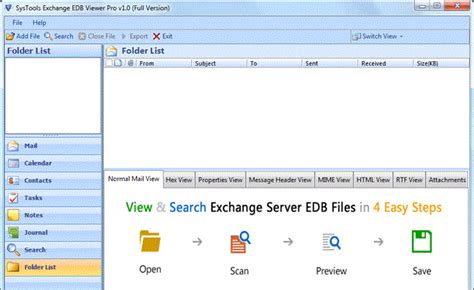 Exchange Edb Viewer Application Opens And Reads Edb File