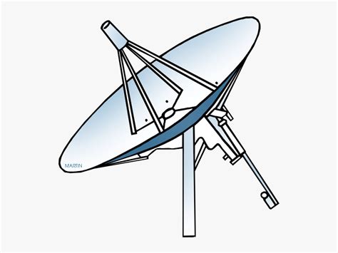 Outer Space Clip Art By Phillip Martin Satellite Dish Satellite