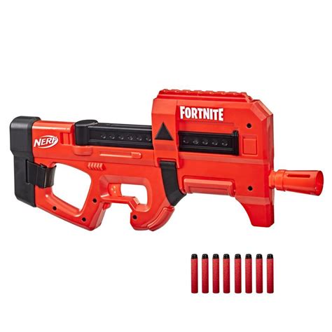 Nerf Fortnite Compact SMG Motorized Dart Blaster Ultra Red Wrap Dart Internal Clip Includes
