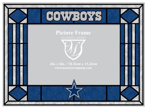Dallas Cowboys Art Glass Picture Frame The Sports Fan