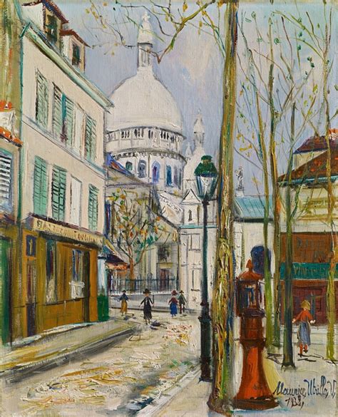 Maurice Utrillo Paris Painting France Art Painting Illustration