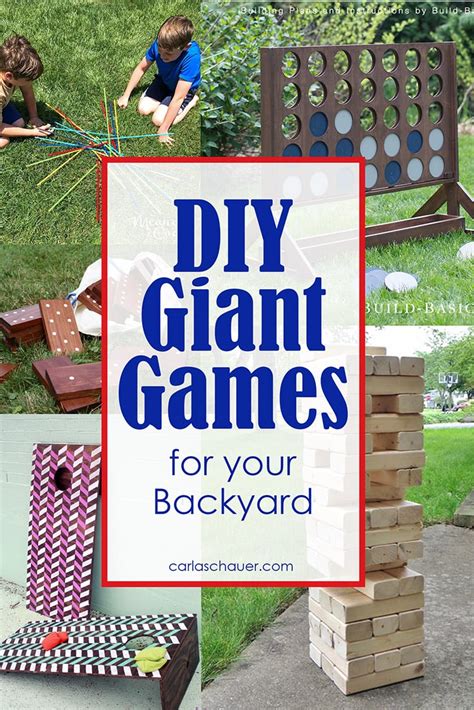 Diy Giant Backyard Games To Make Carla Schauer Designs