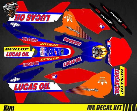 Looking for a good deal on hair oil? Kit Déco Moto / Mx Decal Kit Ktm SX / SX-F - Lucas Oil ...