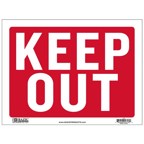 Keep Out Signs Cheap Plastic Signs Wholesale Bulk Pricing