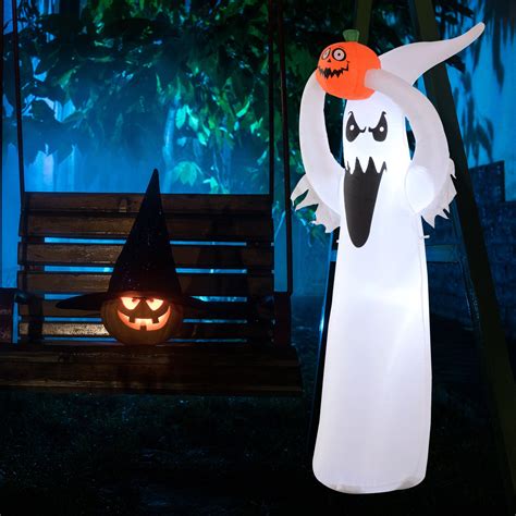 Beach christmas decorations picsearch appliances. HOMCOM 180cm LED Outdoor Halloween Inflatable Decoration ...