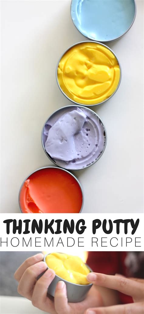 Make Your Own Homemade Thinking Putty Recipe For Less