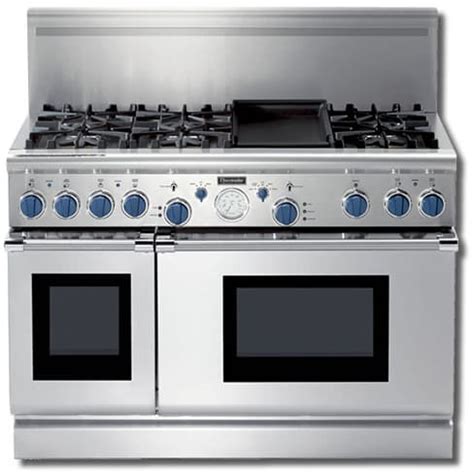 View the professional series of thermador ranges at abt. Thermador PD486GEBS 48 Inch Pro-Style Dual-Fuel Range with ...