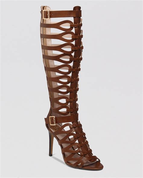 Vince Camuto Gladiator Sandals Omera High Heel In Brown Lyst
