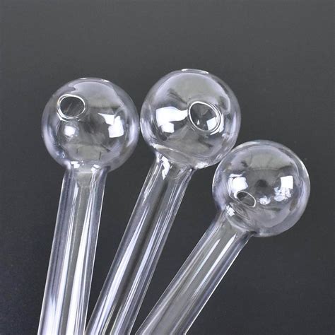 2021 101cm Pyrex Glass Oil Burner Pipes Clear Glass Oil Burner Clear