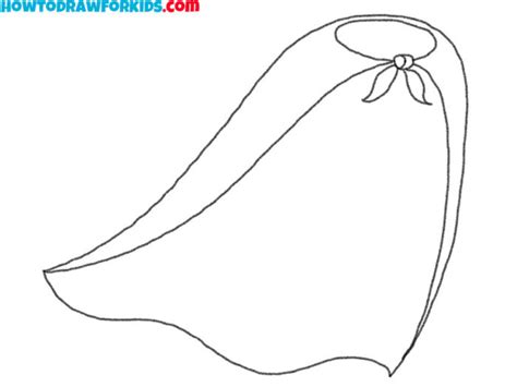 How To Draw A Cape Easy Drawing Tutorial For Kids
