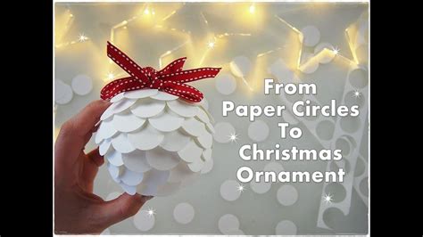 Artichoke Diy Christmas Ornament From Paper Circles ♡ Maremis Small