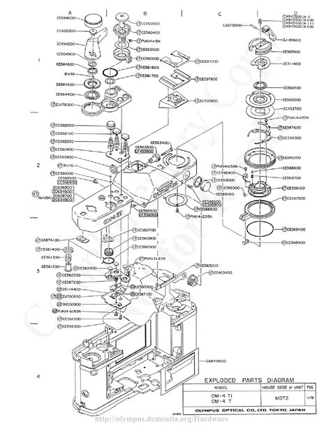 Olympus Om 4t Exploded Parts Diagram Service Manual Download