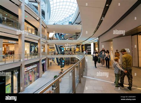 Interior View Of Atrium Inside New St James Quarter Shopping Mall In