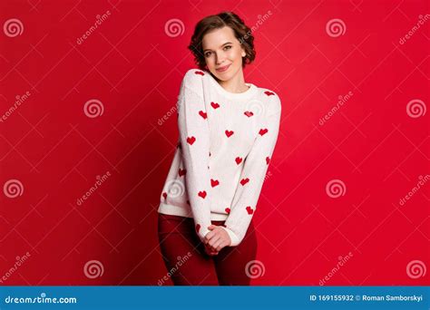 portrait of her she nice attractive lovely winsome shy modest feminine cheerful cheery girl
