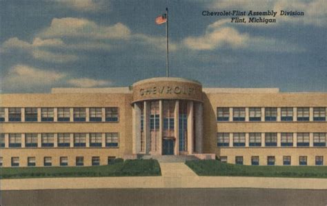 Chevrolet Flint Assembly Division Michigan Postcard