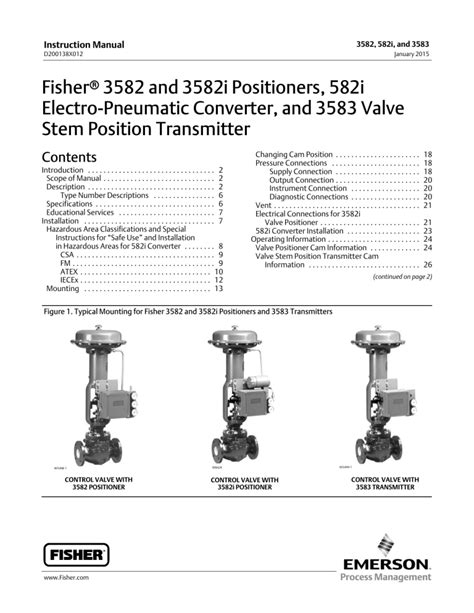 Fisher 3582 And 3582i Positioners Manualzz