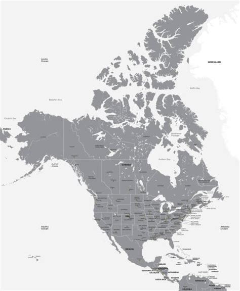 15,300+ Black And White Map Of United States Stock Illustrations