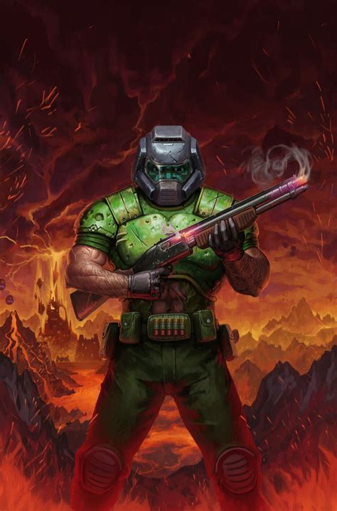 Doomguy Doom Videogame Doom Game Doom