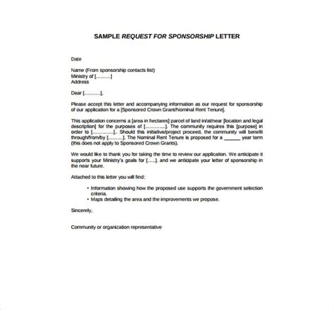 Sponsorship Request Letter Template Download Printable Pdf Templateroller Porn Sex Picture