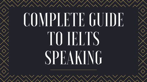 Complete Guide To Ielts Speaking Catking Educare