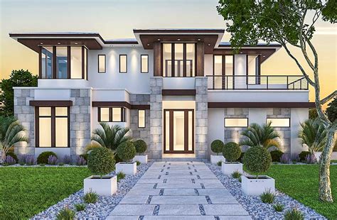 Plan 86033bw Spacious Upscale Contemporary With Multiple Second Floor