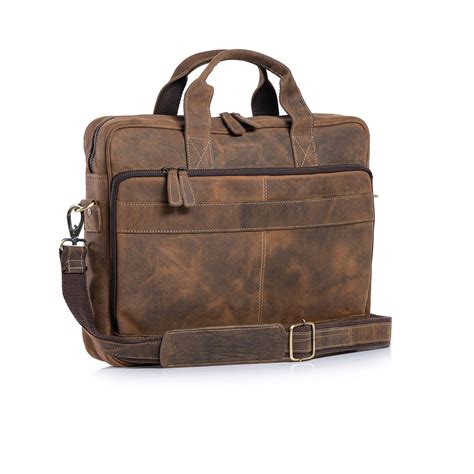 Buy Komalc 16 Inch Leather Briefcases Laptop Messenger Bags For Men And