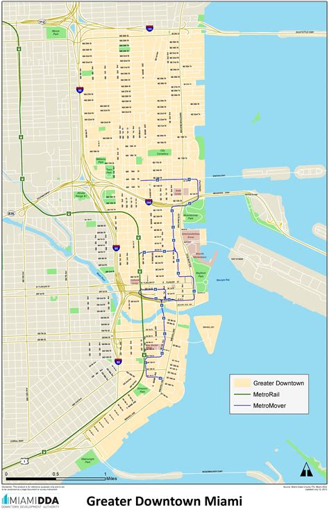 Miami Downtown Map