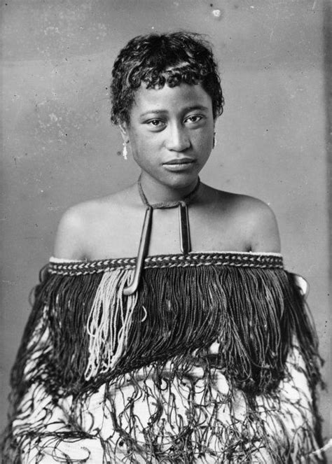 Carte De Visite Portrait Of A Maori Woman From Hawkes Bay Taken Probably Between And