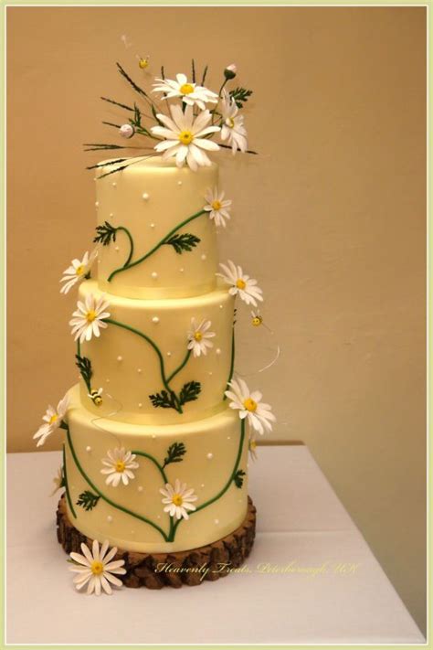 Daisy Wedding Cake Daisy Wedding Cakes Spring Wedding Cake Floral Cake