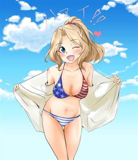 Kay Girls Und Panzer Girls Und Panzer Commentary Request Highres Translated 1girl D